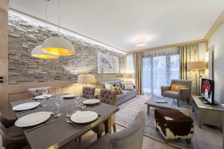 Urlaub in den Bergen 3-Zimmer-Appartment für 6 Personen (246) - Résidence Carré Blanc - Courchevel - Wohnzimmer
