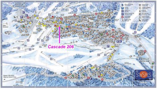 Vacances en montagne Résidence Cascade - Les Saisies - Plan