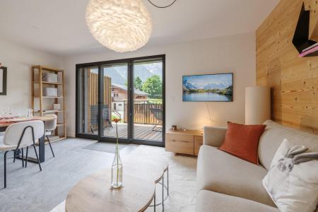 Urlaub in den Bergen 3-Zimmer-Appartment für 4 Personen - Résidence Castorettes - Chamonix - Wohnzimmer