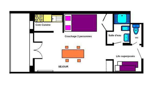 Каникулы в горах Квартира студия со спальней для 4 чел. (013) - Résidence Centre Vars - Vars