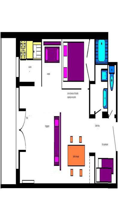 Каникулы в горах Квартира студия со спальней для 4 чел. (045) - Résidence Centre Vars - Vars