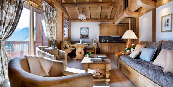 Urlaub in den Bergen Résidence CGH Les Alpages de Champagny - Champagny-en-Vanoise - Wohnzimmer