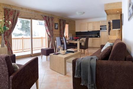 Vakantie in de bergen Résidence CGH Les Chalets de Flambeau - Val Cenis - Woonkamer