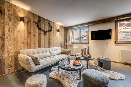 Holiday in mountain resort 4 room apartment cabin 10 people (101 Premium) - Résidence Chalet Club - Tignes - Living room