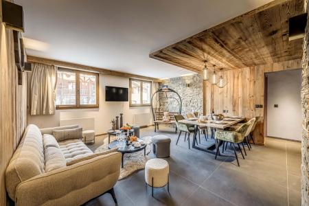Vakantie in de bergen Appartement 4 kabine kamers 10 personen (101 Premium) - Résidence Chalet Club - Tignes - Woonkamer