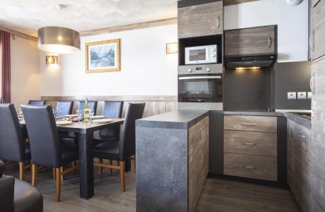 Urlaub in den Bergen 6-Zimmer-Appartment für 10 Personen (105m²) - Résidence Chalet des Neiges Hermine - Val Thorens - Küche