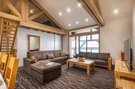 Holiday in mountain resort 5 room duplex apartment 14 people (Grand Renard) - Résidence Chalet Les Amis - Peisey-Vallandry - Living room