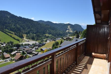 Holiday in mountain resort 2 room mezzanine apartment 6 people - Résidence Chantemerle - Les Gets - Balcony