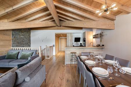 Urlaub in den Bergen 4 Zimmer Maisonettewohnung für 9 Personen (206) - Résidence Chantemerle - Courchevel - Wohnzimmer