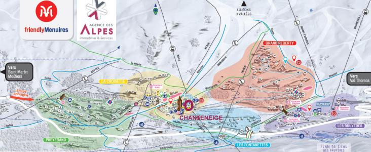 Vacances en montagne Résidence Chanteneige - Les Menuires - Plan