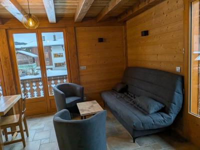 Urlaub in den Bergen 6-Zimmer-Appartment für 10 Personen - Résidence Chapuis - Les Gets - Wohnzimmer