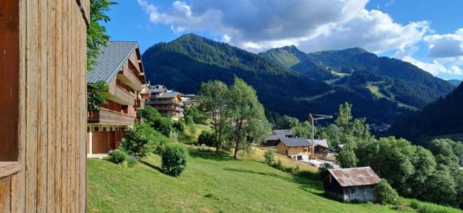 Vacances en montagne Studio coin nuit 4 personnes (2008) - Résidence Chaumière des Neiges B - Châtel - Balcon