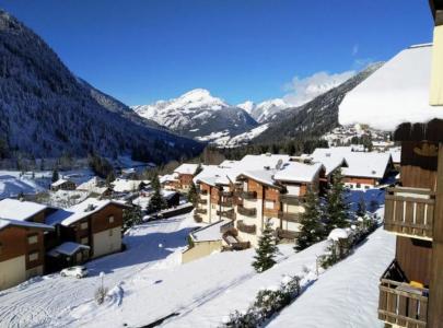Urlaub in den Bergen Studio Schlafnische für 4 Personen (2008) - Résidence Chaumière des Neiges B - Châtel - Balkon