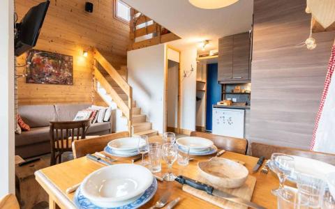 Vakantie in de bergen Appartement 2 kamers 6 personen (G473) - Résidence Cheval Blanc - Valmorel - Woonkamer