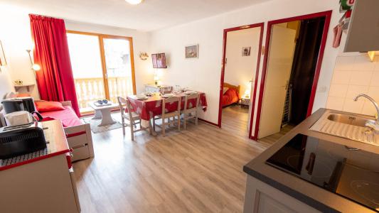 Vakantie in de bergen Appartement 3 kabine kamers 6 personen (55) - Résidence Cheval Blanc - Valfréjus - Woonkamer