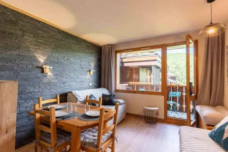 Vakantie in de bergen Studio 4 personen (G420) - Résidence Cheval Blanc - Valmorel - Woonkamer