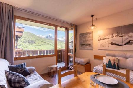 Vakantie in de bergen Studio 4 personen (G420) - Résidence Cheval Blanc - Valmorel - Woonkamer