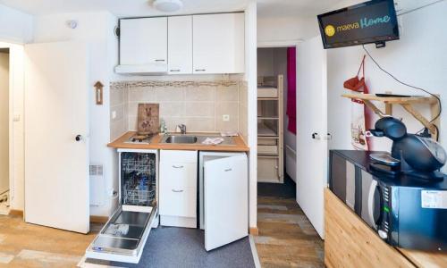 Vacances en montagne Appartement 2 pièces 4 personnes (Budget 25m²-1) - Résidence Christiana - MH - Risoul - Kitchenette