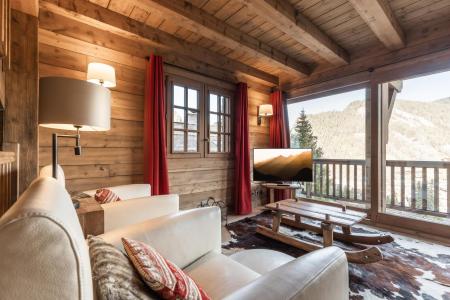 Vakantie in de bergen Chalet duplex 5 kamers 8 personen - Résidence Clafoutis - La Clusaz - Woonkamer