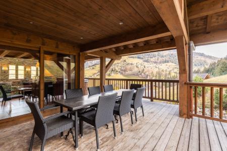 Vacances en montagne Chalet duplex 5 pièces 8 personnes - Résidence Clafoutis - La Clusaz - Terrasse