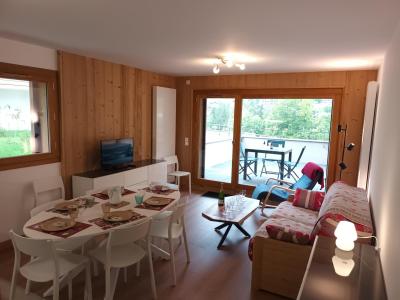 Vakantie in de bergen Appartement 3 kamers 6 personen (A101) - Résidence Cristaux - Le Grand Bornand - Woonkamer