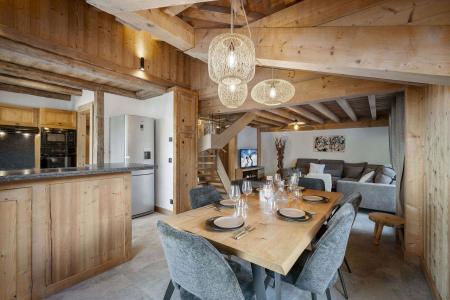 Urlaub in den Bergen 4 Zimmer Maisonettewohnung für 6 Personen (Horlana) - Résidence de l'Arbé - Courchevel - Wohnzimmer