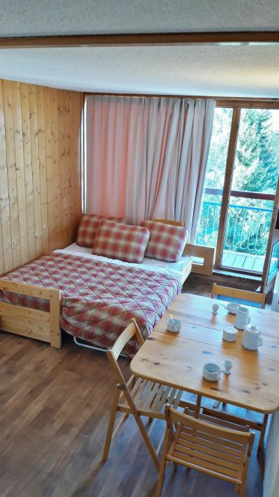 Vakantie in de bergen Studio bergnis 4 personen (708) - Résidence des Belles Challes - Les Arcs - Woonkamer