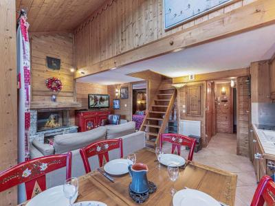 Vakantie in de bergen Appartement duplex 4 kamers 6 personen (C319) - Résidence des Fermes de Méribel Village C - Méribel - Woonkamer