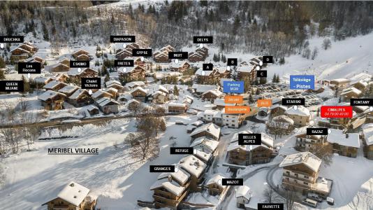 Vacances en montagne Résidence des Fermes de Méribel Village Daguet - Méribel - Plan