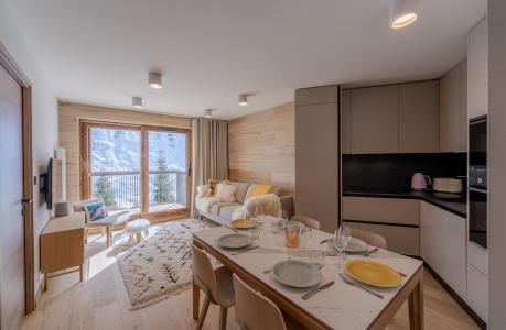 Urlaub in den Bergen 2-Zimmer-Holzhütte für 6 Personen (H225) - Résidence Domaine de  l'Ariondaz - Courchevel - Wohnzimmer