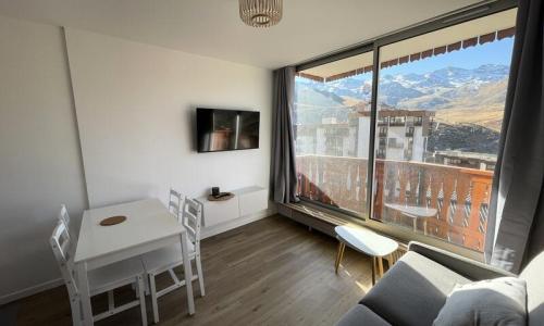 Urlaub in den Bergen Studio für 3 Personen (20m²) - Résidence Dome De Polset - MH - Val Thorens - Wohnzimmer