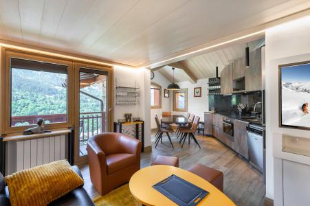 Urlaub in den Bergen 3-Zimmer-Holzhütte für 6 Personen (6) - Résidence du Rocher - Méribel - Wohnzimmer