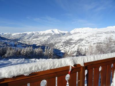 Urlaub in den Bergen 3-Zimmer-Appartment für 8 Personen - Résidence Edelweiss - Peisey-Vallandry - Balkon