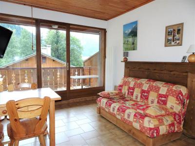 Vakantie in de bergen Studio bergnis 4 personen (CAMPANUL) - Résidence Flor'Alpes - Champagny-en-Vanoise - Woonkamer