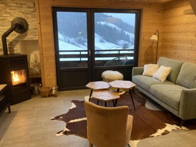 Urlaub in den Bergen Wohnung 2 Mezzanine Zimmer 4 Leute - Résidence Génévriers - Le Grand Bornand - Wohnzimmer