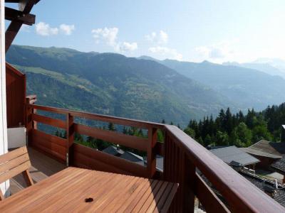 Urlaub in den Bergen 3-Zimmer-Holzhütte für 6 Personen (606) - Résidence Grand Bois - La Tania - Balkon