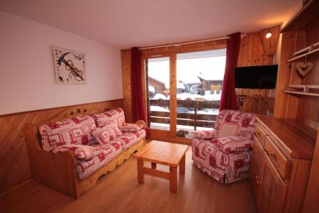 Holiday in mountain resort Studio sleeping corner 4 people (1101) - Résidence Grand Mont 1 - Les Saisies - Living room