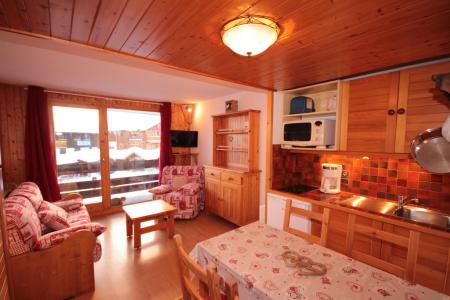 Holiday in mountain resort Studio sleeping corner 4 people (1101) - Résidence Grand Mont 1 - Les Saisies - Living room