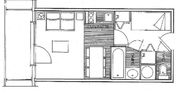 Vacanze in montagna Studio con alcova per 4 persone (4416) - Résidence Grand Mont 4 - Les Saisies - Mappa