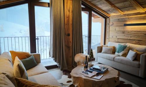 Аренда на лыжном курорте Апартаменты 5 комнат 8 чел. (107m²) - Résidence Grandes Bosses - Courchevel - летом под открытым небом