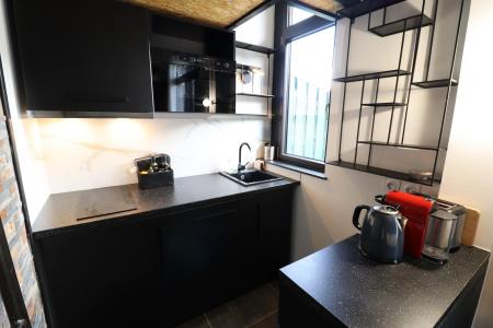 Holiday in mountain resort Studio mezzanine 4 people (R07) - Résidence Grizzli - Les Gets - Kitchenette