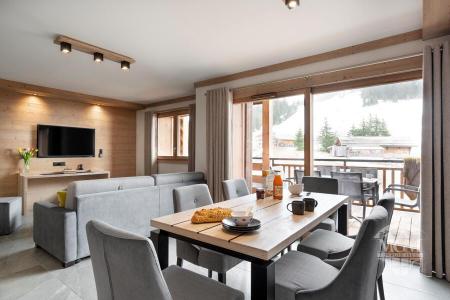 Holiday in mountain resort 3 room duplex apartment 6 people - Résidence Hameau de l'Ours - Manigod l'Etale - Living room