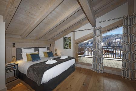 Holiday in mountain resort 4 room duplex apartment 8 people - Résidence Hameau de l'Ours - Manigod l'Etale - Bedroom