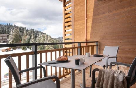 Vakantie in de bergen Appartement 2 kamers 4 personen - Résidence Hameau de l'Ours - Manigod l'Etale - Balkon