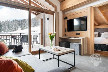 Vacances en montagne Appartement 3 pièces 6 personnes (Confort) - Résidence Hameau de l'Ours - Manigod l'Etale - Séjour