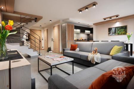 Vacances en montagne Appartement duplex 4 pièces 8 personnes - Résidence Hameau de l'Ours - Manigod l'Etale - Séjour