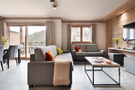Vacances en montagne Appartement duplex 4 pièces 8 personnes - Résidence Hameau de l'Ours - Manigod l'Etale - Séjour
