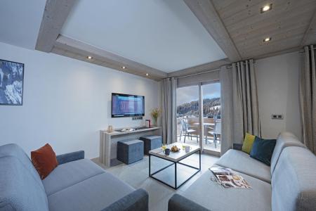 Holiday in mountain resort Résidence Hameau de l'Ours - Manigod l'Etale - Living room