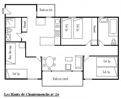 Vacances en montagne Appartement 4 pièces 6 personnes (26) - Résidence Hauts de Chantemouche - Méribel