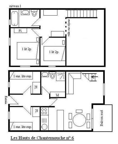 Vacaciones en montaña Apartamento dúplex 5 piezas 8 personas (6) - Résidence Hauts de Chantemouche - Méribel